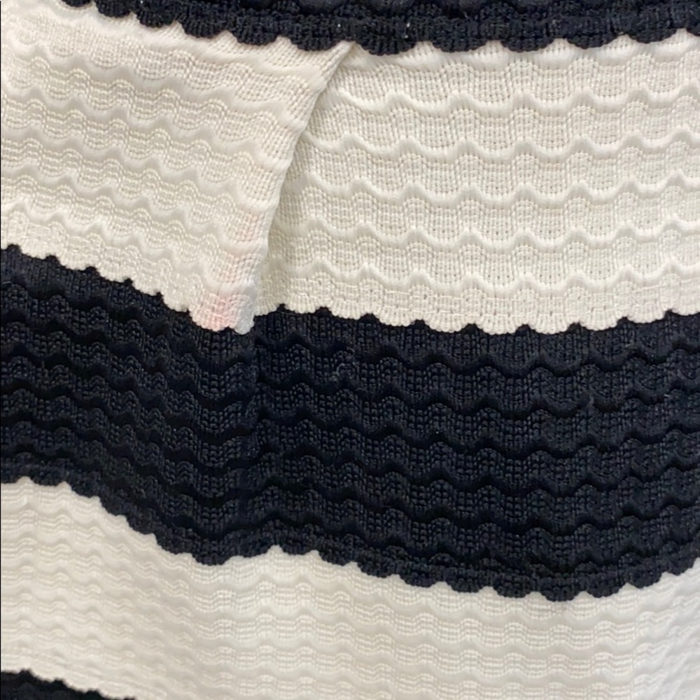 Anthro Girls From Savoy Black/Cream Striped Skirt - Picture 7 of 8